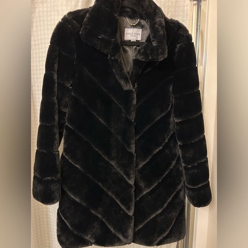 Cole Haan faux fur women’s coat